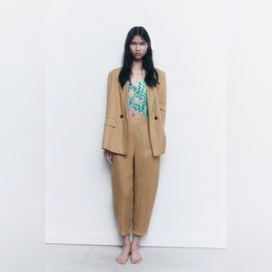 COPY - Zara tapered pants taupe sz XS